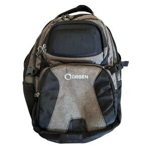 Orben Black and Grey Backpack